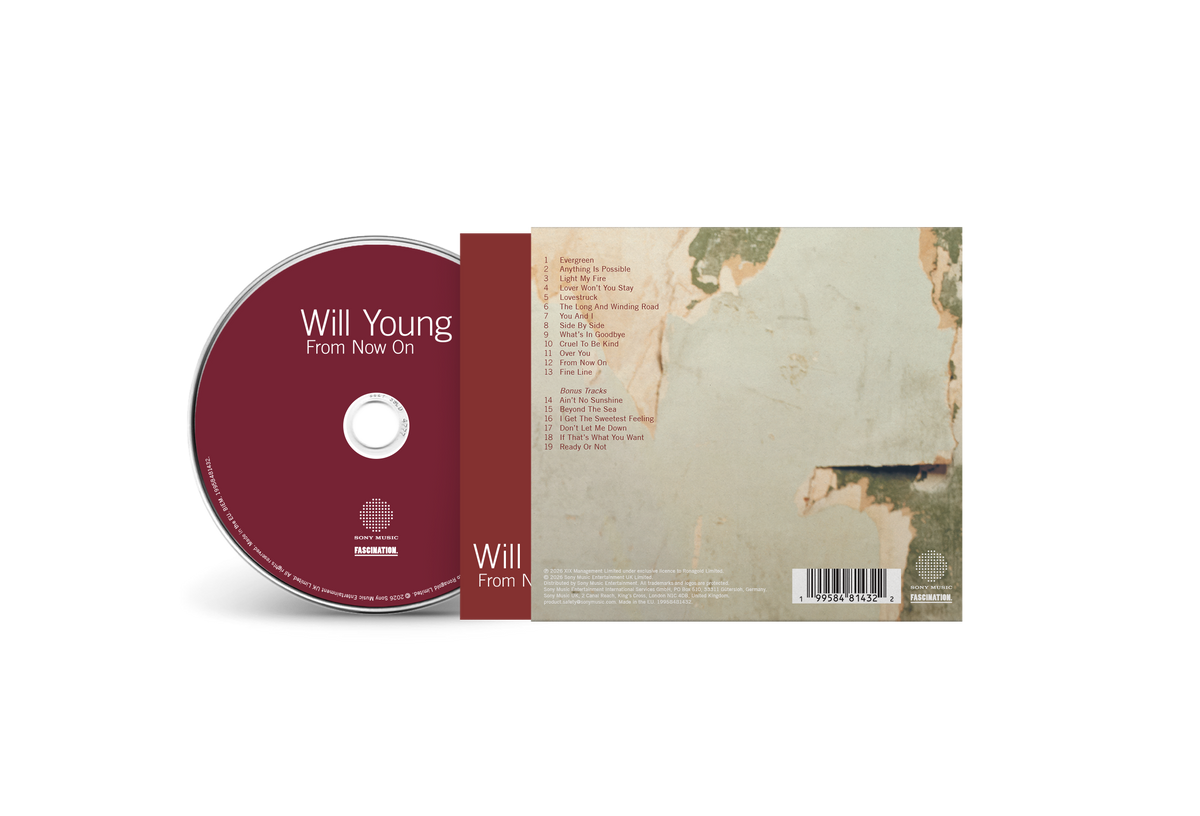 CD album cover and disc for Will Young's 'From Now On'.